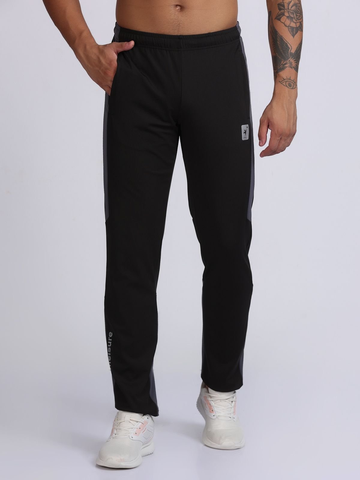 T-Pant Athleisure Black Good Fitting Trackpant