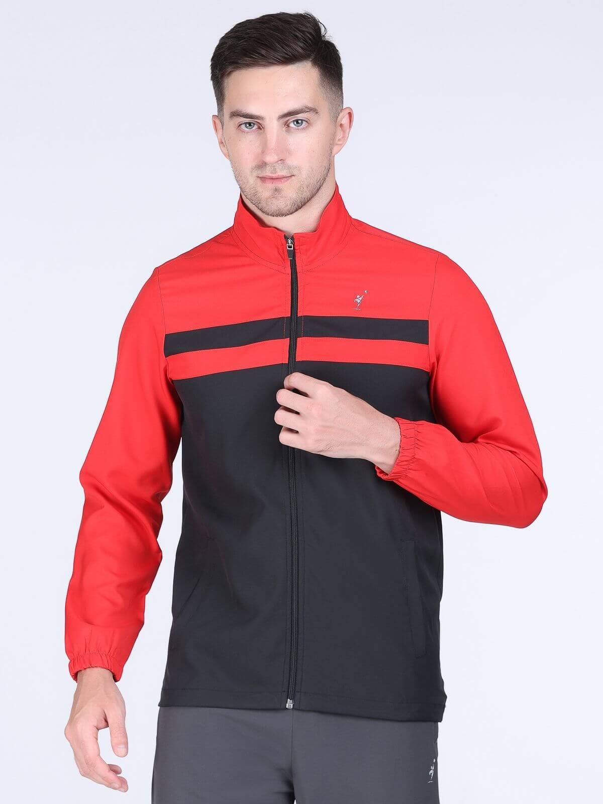 Jacket Feather Feel Red-Black Best GYM Wear
